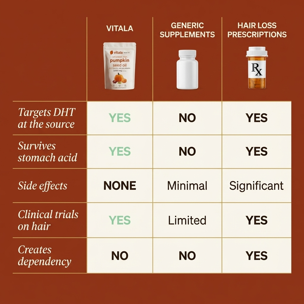 Vitala Pumpkin Seed Oil - Support Your Hair Naturally